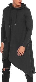 Casual Asymmetrie Hem Pullover Mit Kapuze Poncho Sweatshirt