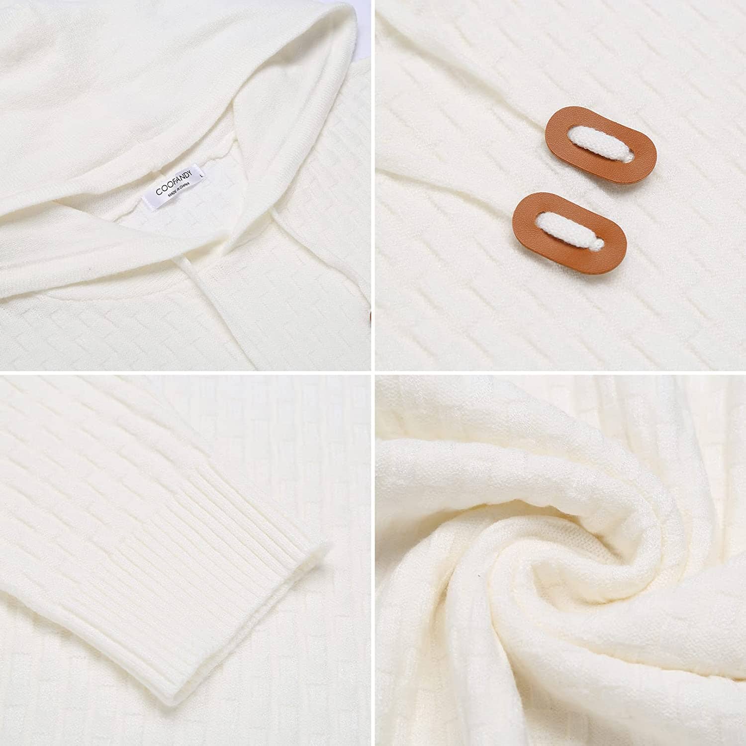 Uni Strick Pullover Mit Kapuze Sweatshirt