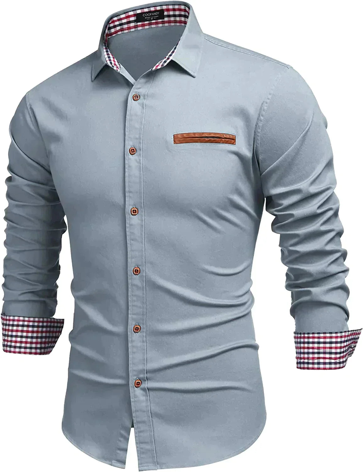 Casual Lang Ärmel Knopf Denim Hemd