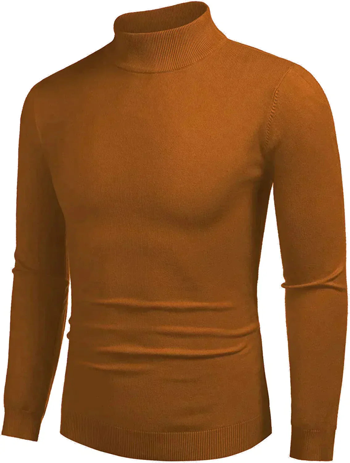 Rollkragen Pullover Basic Strick Thermal Pullover