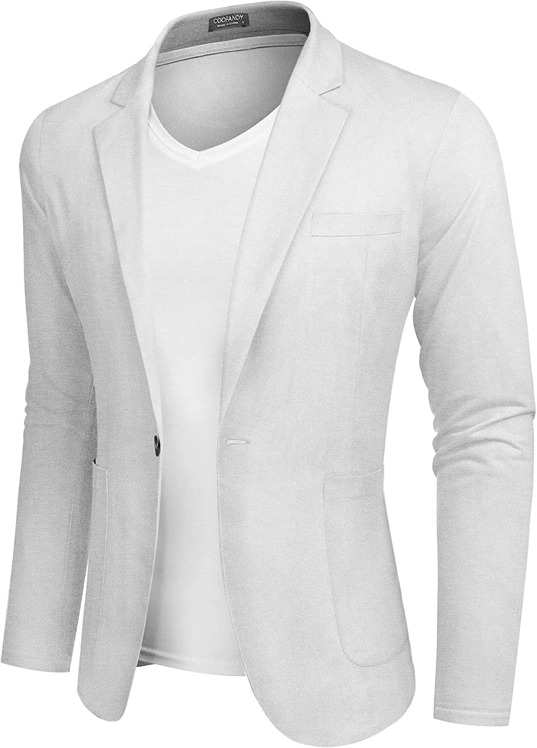 Casual Regular Fit Lightweight Leinen Blazer