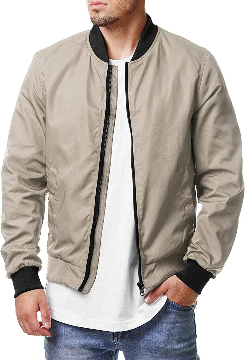 Casual Soft Shell Flight Windbreaker Mantel