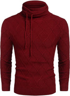 Men's Strick Rollkragen Pullover Casual Thermal Lang Ärmel Pullover