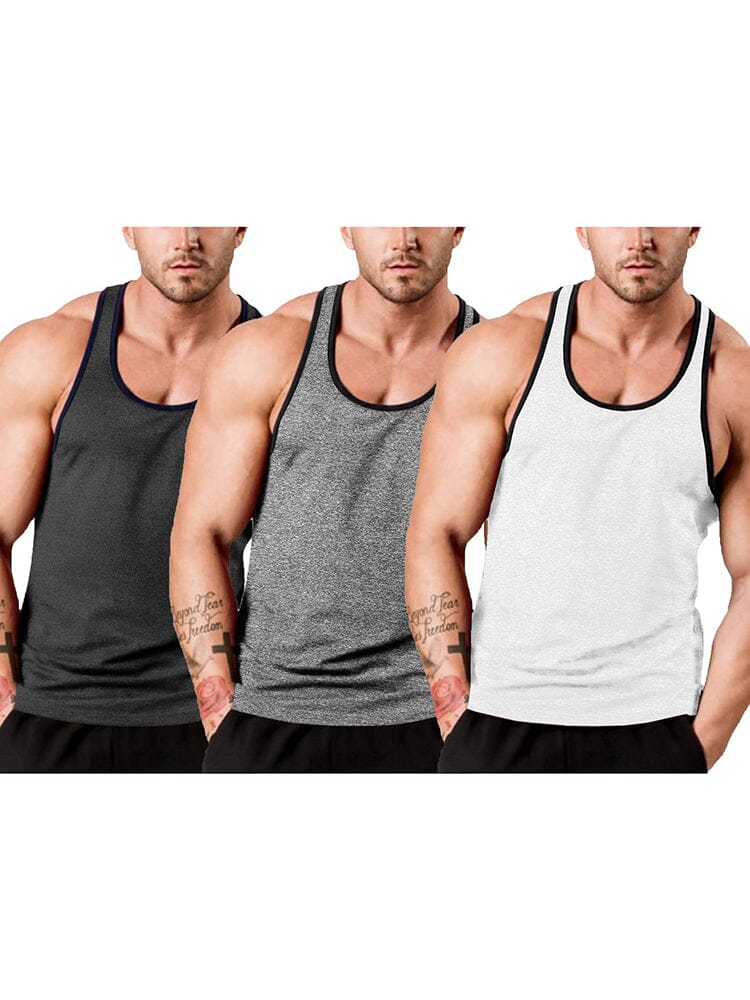 Men's 3-Pack Fitness Weste
