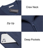 Full Zip Slim Fit Stylish Strick Cardigan Pullover with Pockets