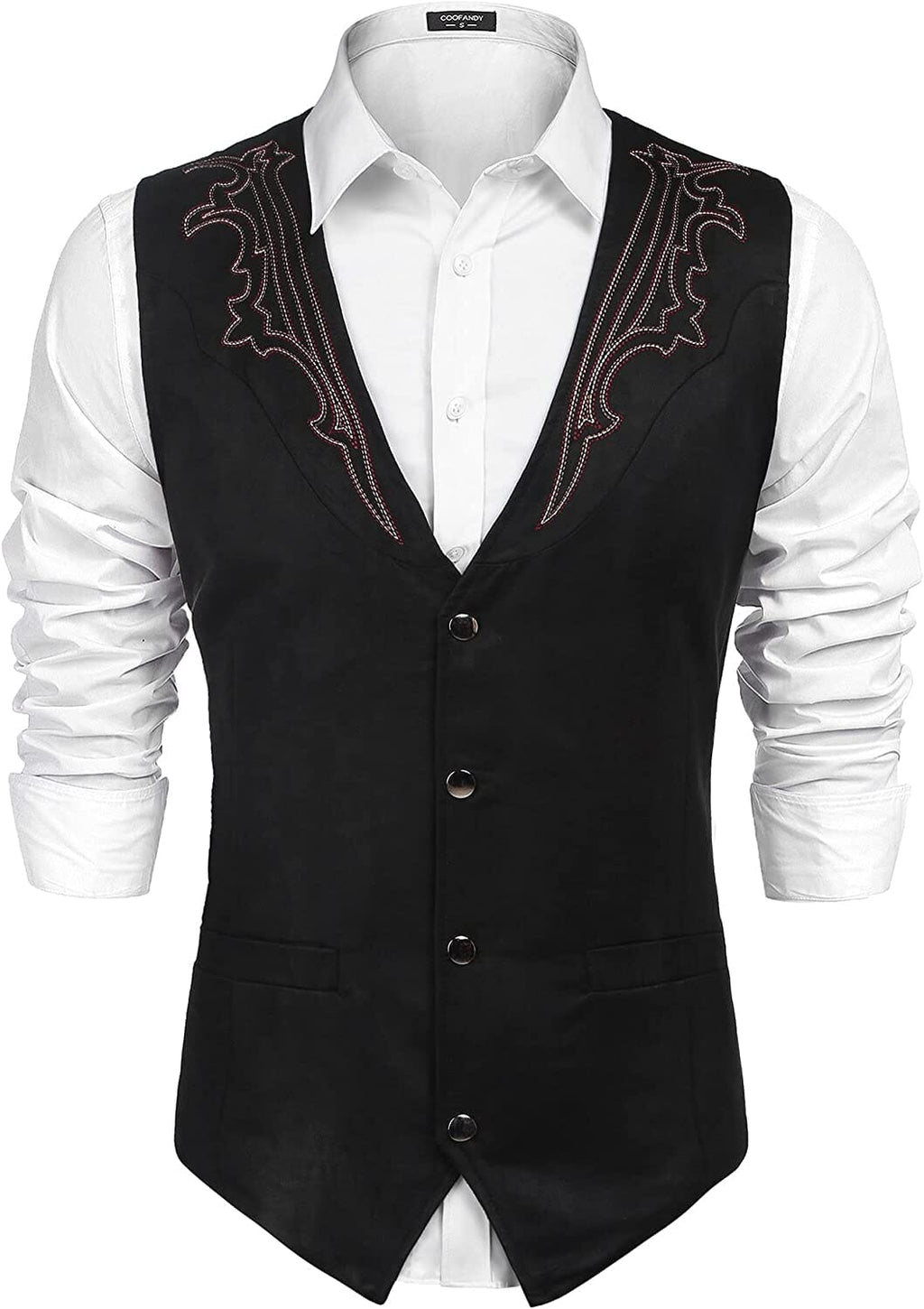Western Suede Leather Weste Anzug