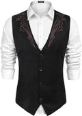 Western Suede Leather Weste Anzug