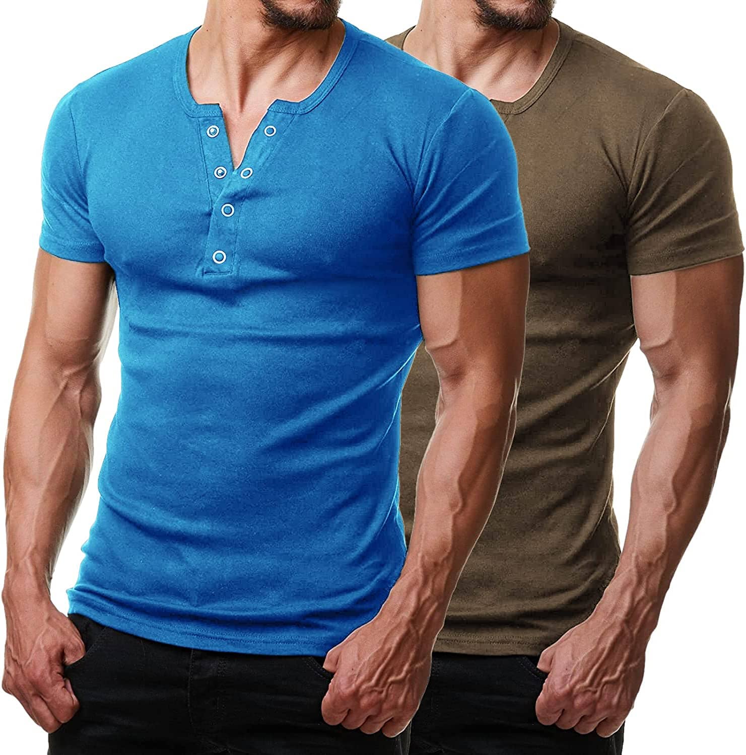 2 Pack Kurz Ärmel Workout Gym T-Hemd