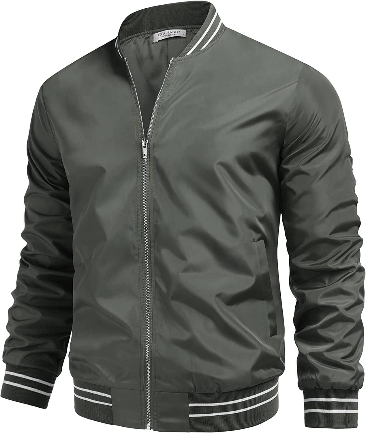 Lightweight Windbreaker Full Zip Jacke