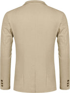 Casual Regular Fit Lightweight Leinen Blazer