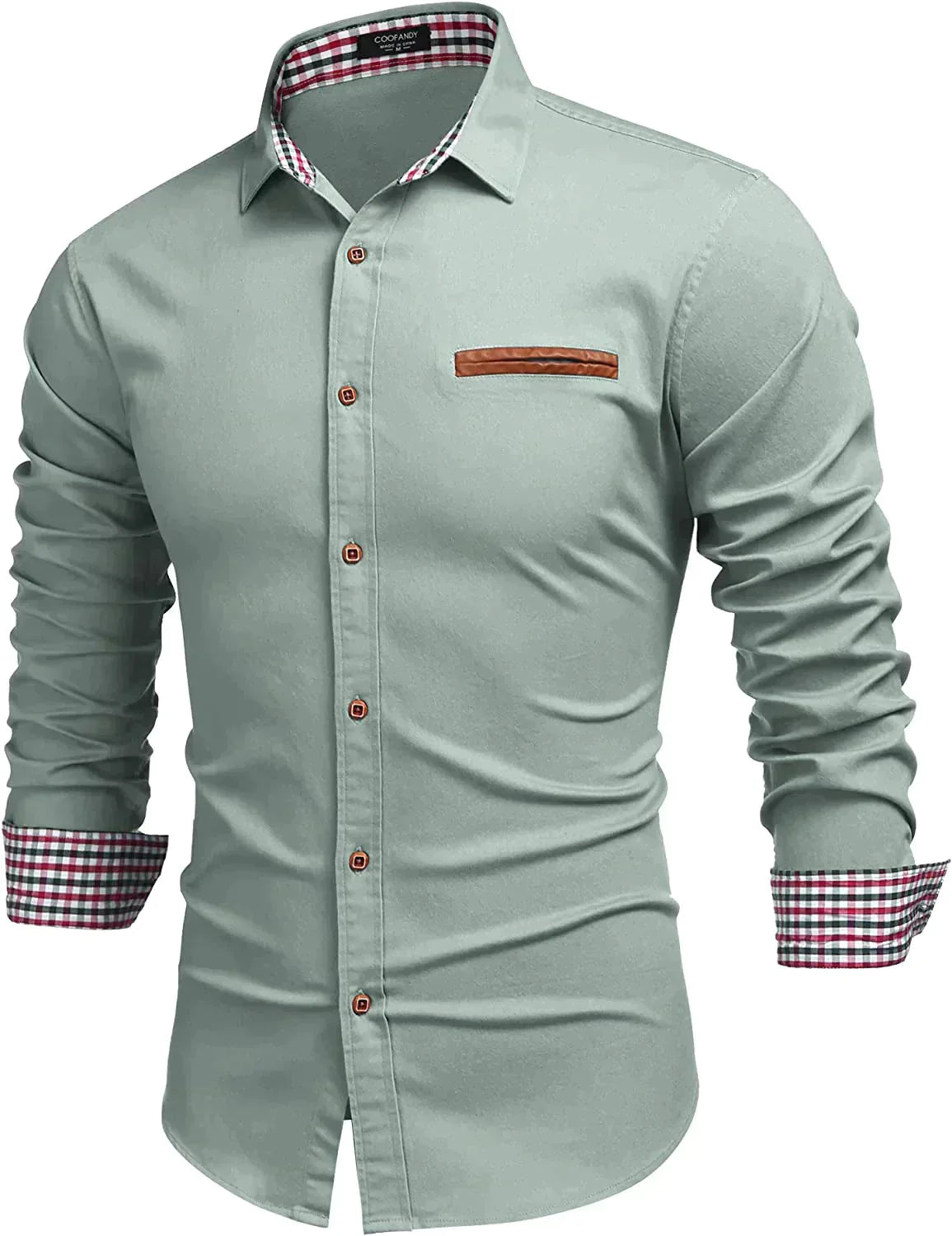Casual Lang Ärmel Knopf Denim Hemd