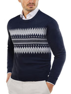 Trendy Crew Neck Pullover Strick Pullover