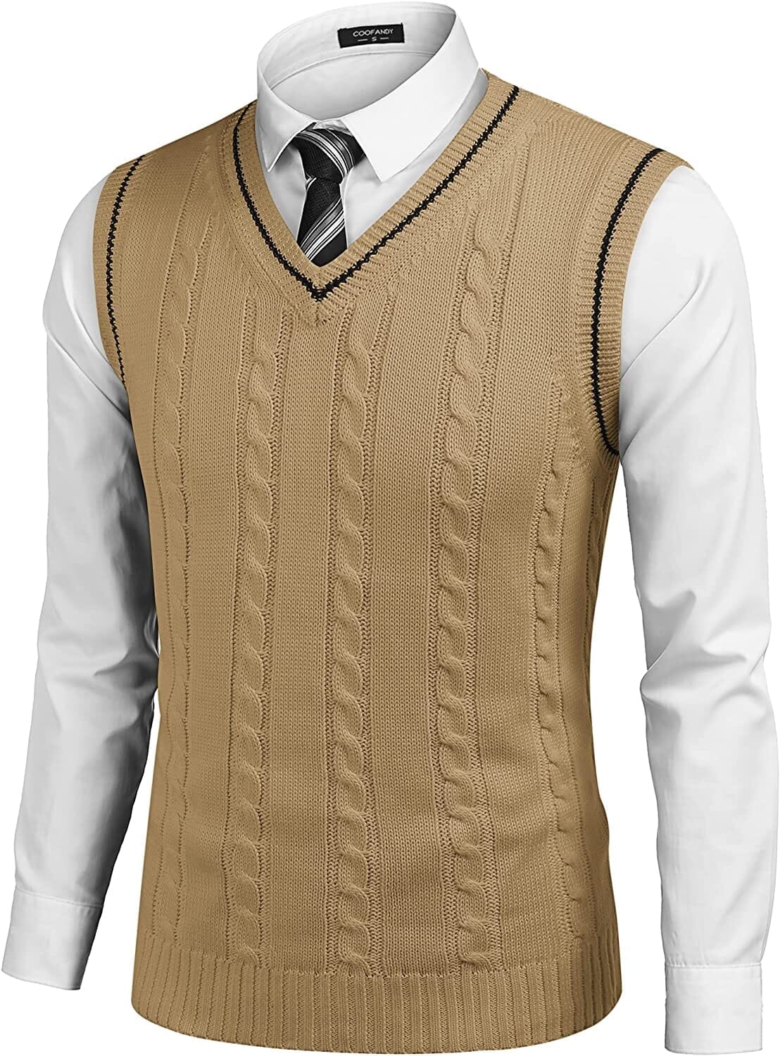 V Neck Sleeveless Strick Pullover Weste Pullover