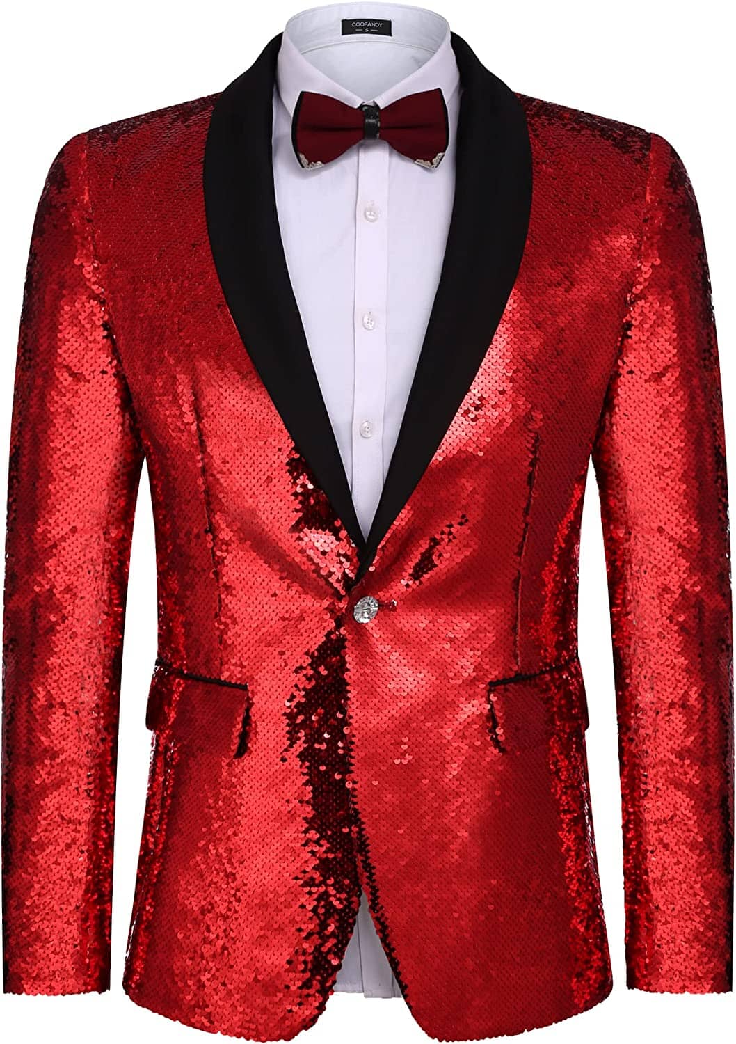 Shiny Sequin Blazer Tuxedo Anzug