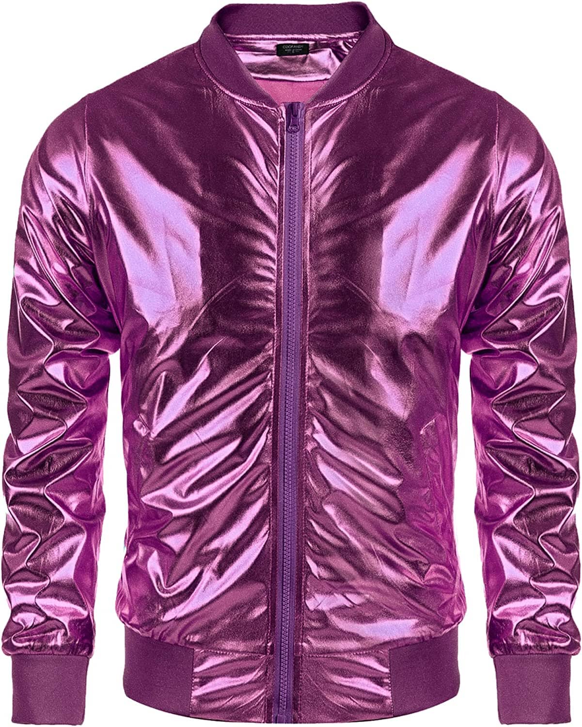 70s Disco Christmas Party Zip-up Jacke