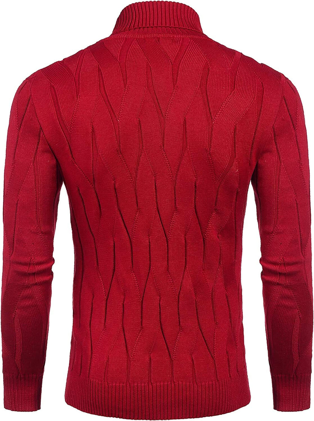 Slim Fit Rollkragen Strick Pullover Pullover