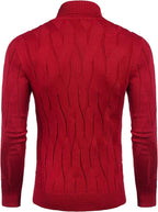 Slim Fit Rollkragen Strick Pullover Pullover