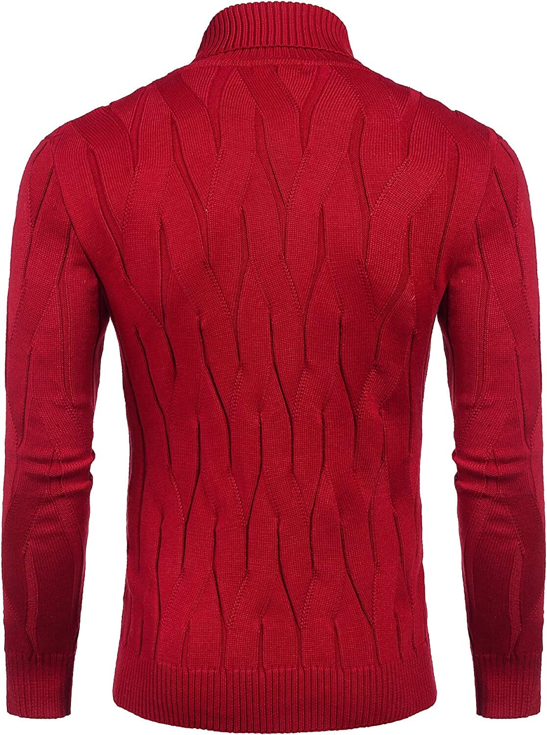 Slim Fit Rollkragen Strick Pullover Pullover