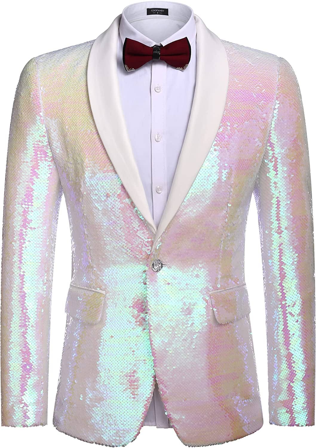 Shiny Sequin Blazer Tuxedo Anzug