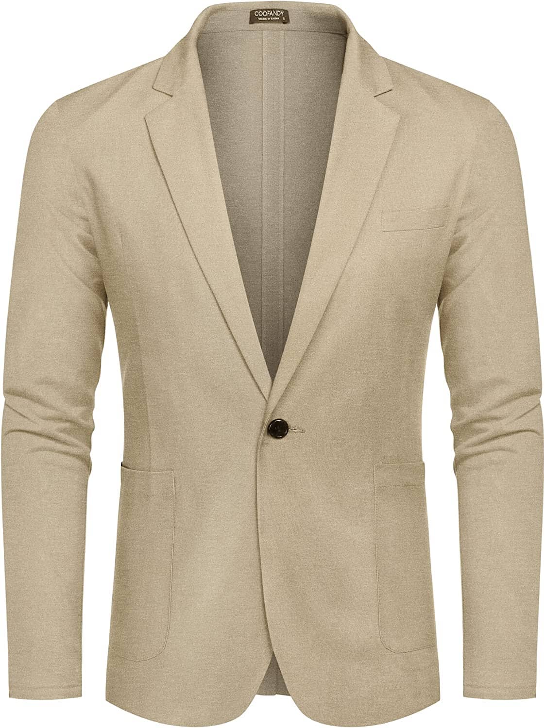 Casual Regular Fit Lightweight Leinen Blazer