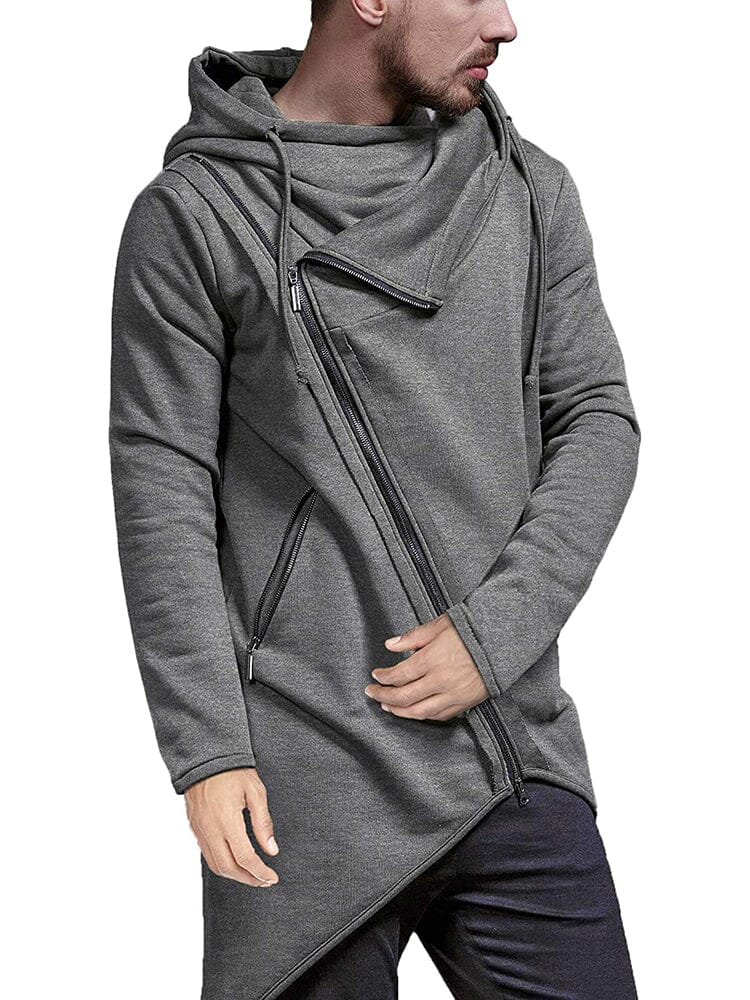 Lightweight Irregular Hem Pullover Hoodie