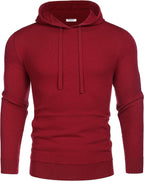 Lang Ärmel Strick Pullover Mit Kapuze Pullover