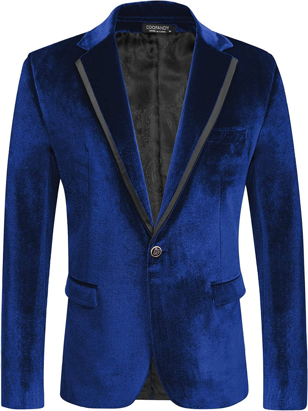 Velvet Slim Fit Uni One Knopf Blazer