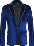 Velvet Slim Fit Uni One Knopf Blazer