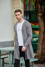 Casual Drape Cape Open Front Cardigan