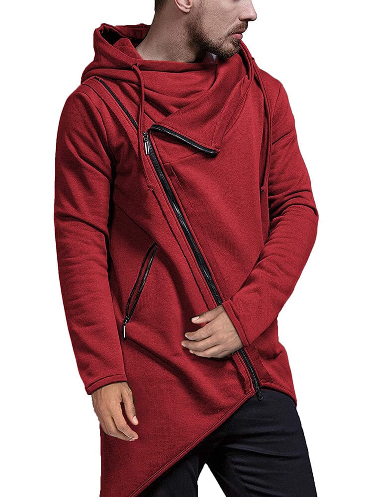 Lightweight Irregular Hem Pullover Hoodie