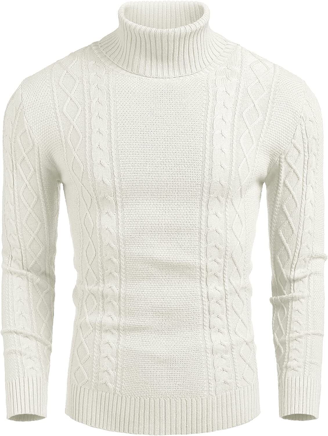 Rollkragen Casual Cable Strick Pullover Pullover