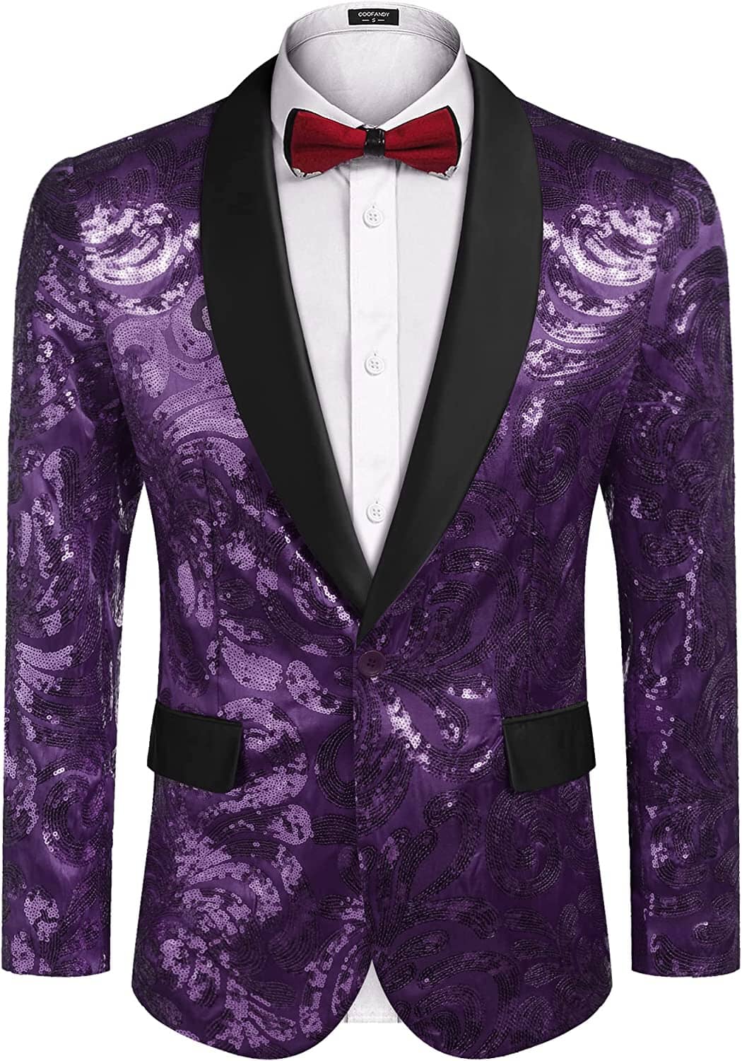 Shiny Sequins Blazer Blumen Blazer