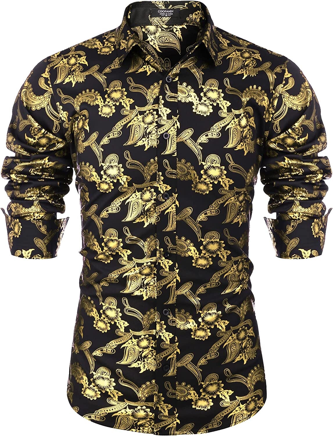 Luxus Design Blumen Dress Hemd