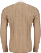 Cardigan Strick V Neck Knopf up Pullover