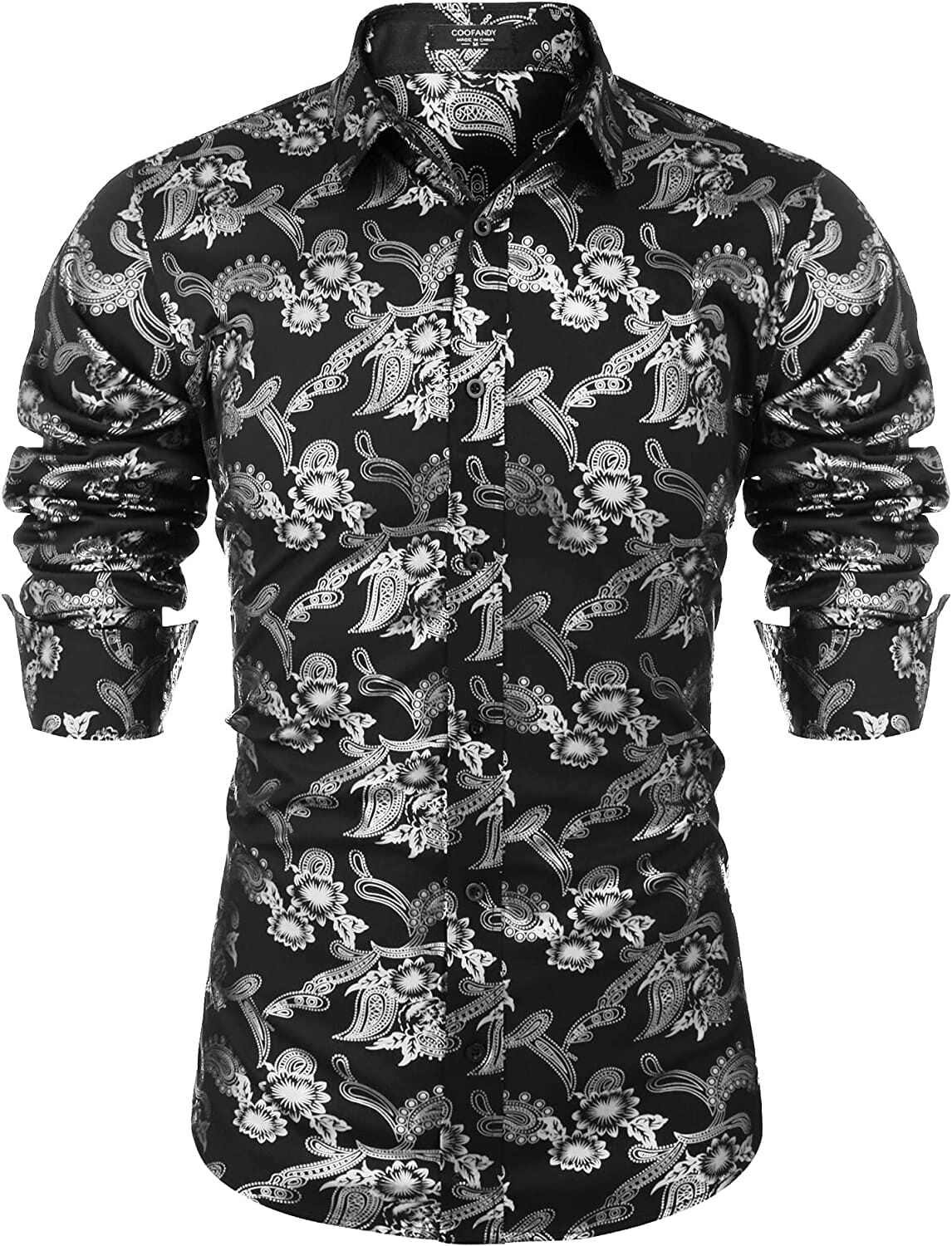 Luxus Design Blumen Dress Hemd