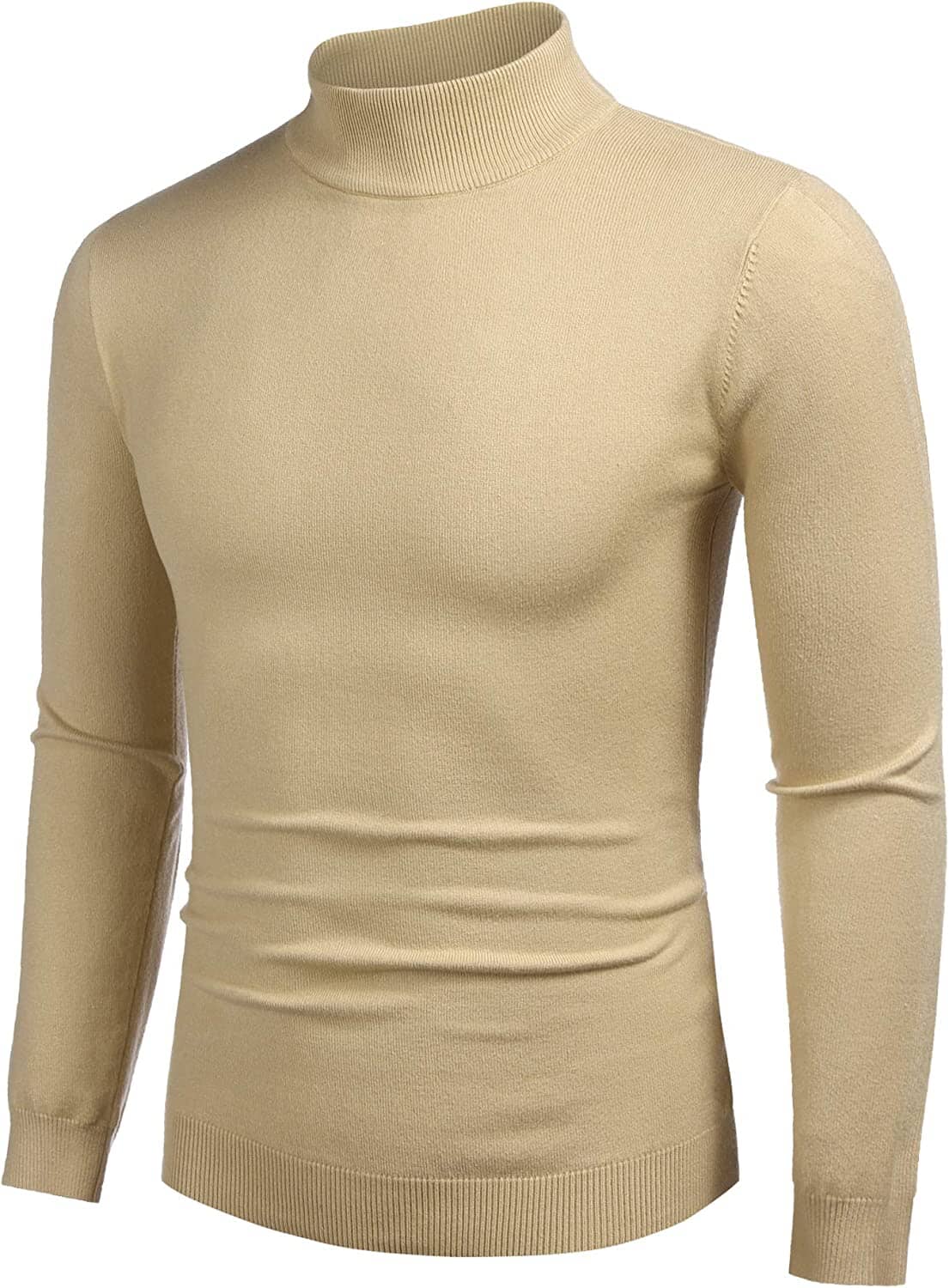 Rollkragen Pullover Basic Strick Thermal Pullover