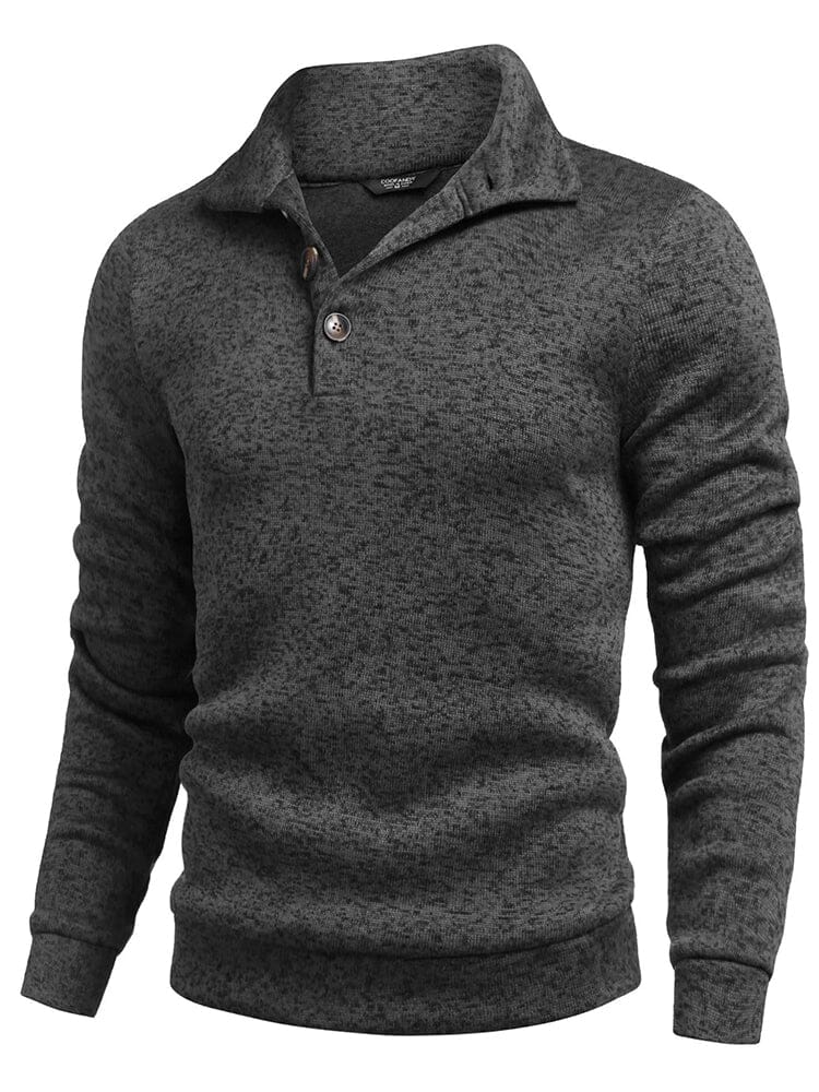 Casual Thermal Texured Strick Sweatshirt