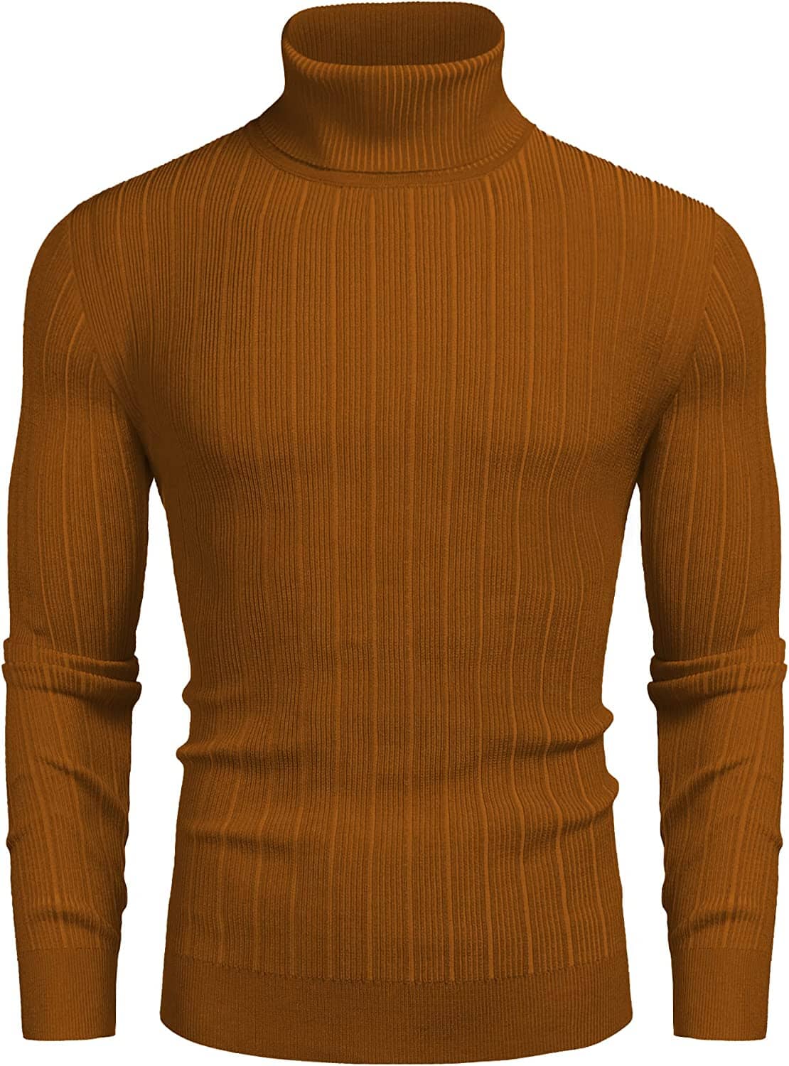 Slim Fit Strick High Neck Pullover Pullover