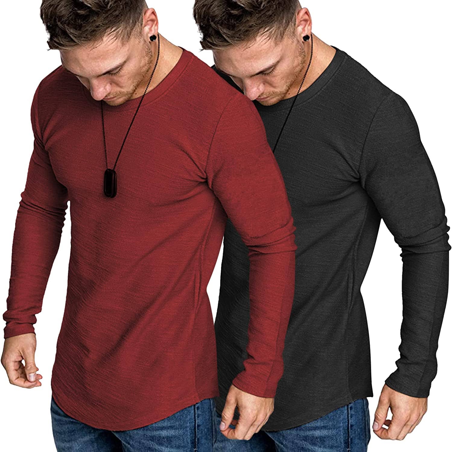 2-Pack Muscle Fitted Workout T-Hemd