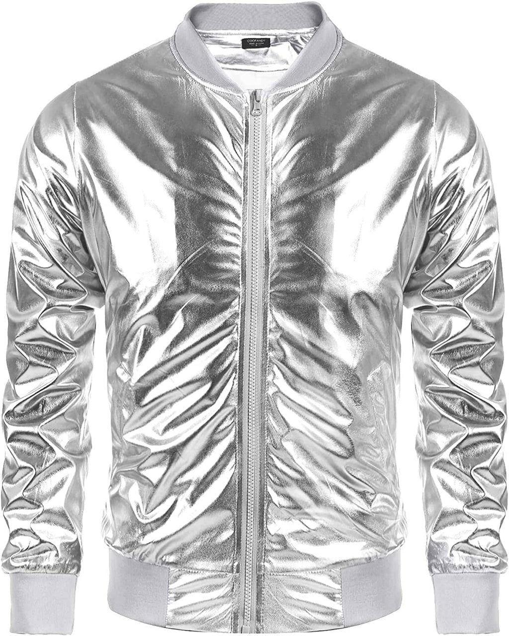 70s Disco Christmas Party Zip-up Jacke