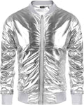 70s Disco Christmas Party Zip-up Jacke