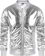 70s Disco Christmas Party Zip-up Jacke