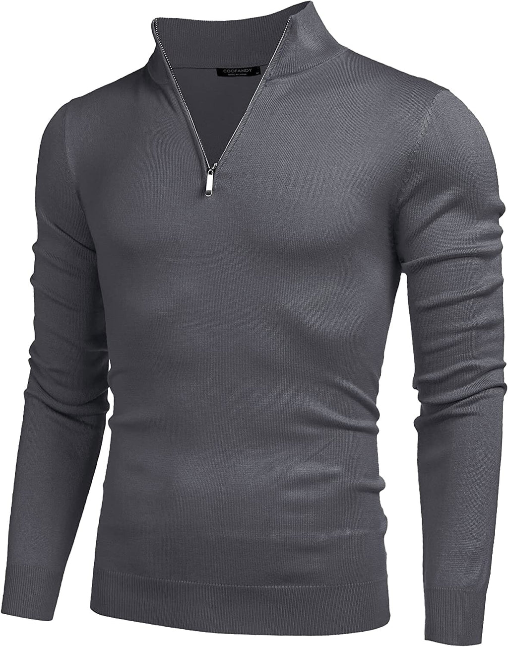 Zip Up Slim Fit Lightweight Pullover Polo Pullover