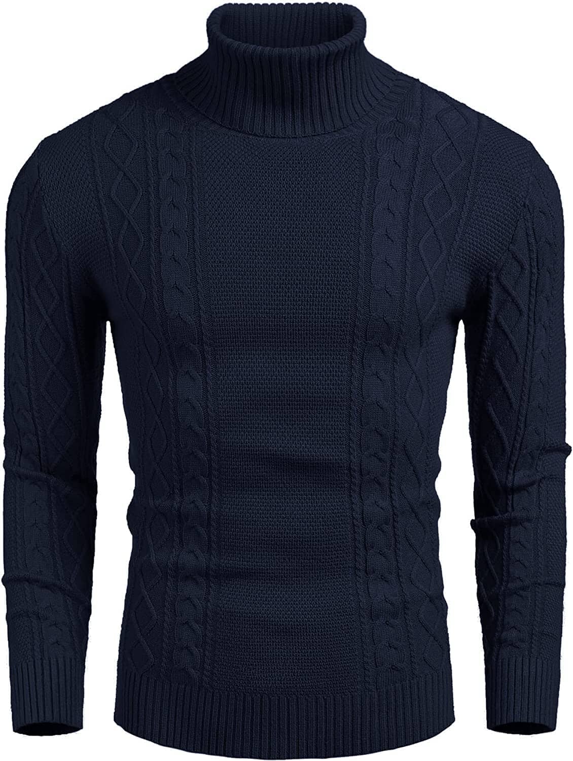 Rollkragen Casual Cable Strick Pullover Pullover