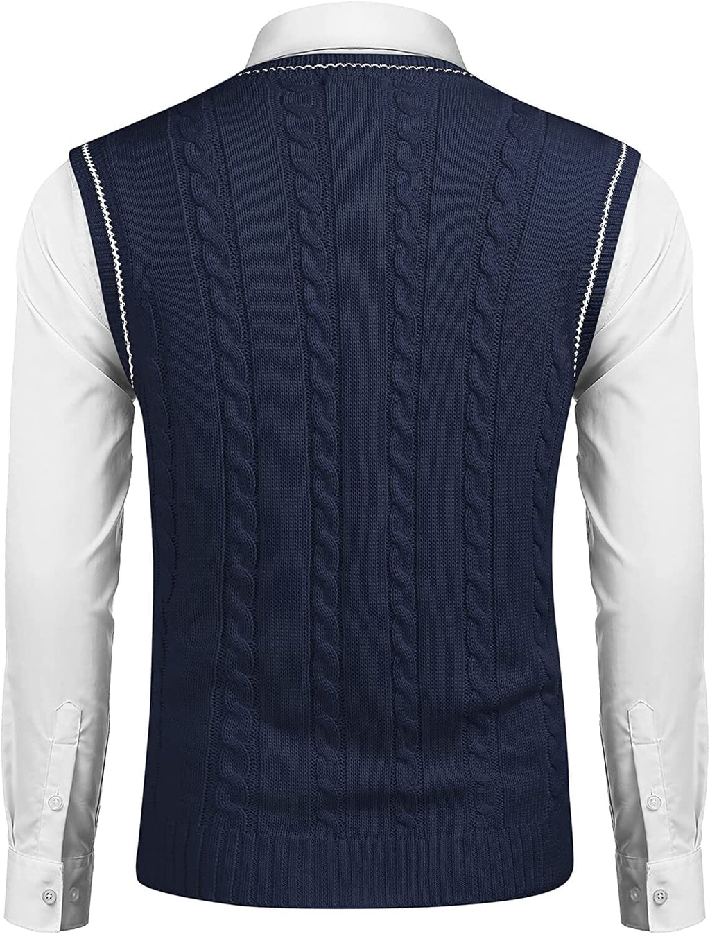 V Neck Sleeveless Strick Pullover Weste Pullover