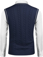 V Neck Sleeveless Strick Pullover Weste Pullover