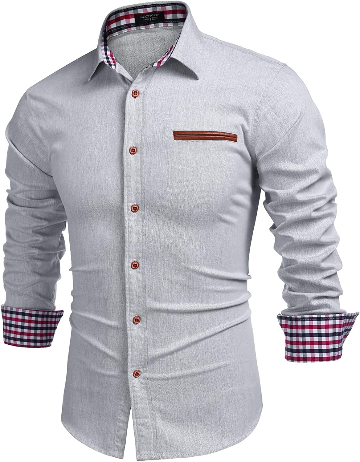 Casual Lang Ärmel Knopf Denim Hemd