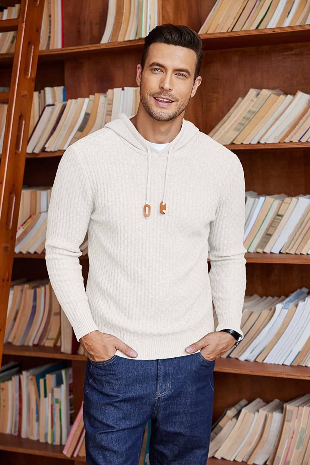 Uni Strick Pullover Mit Kapuze Sweatshirt
