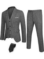 4-Teil One Knopf Blazer Anzug Sets