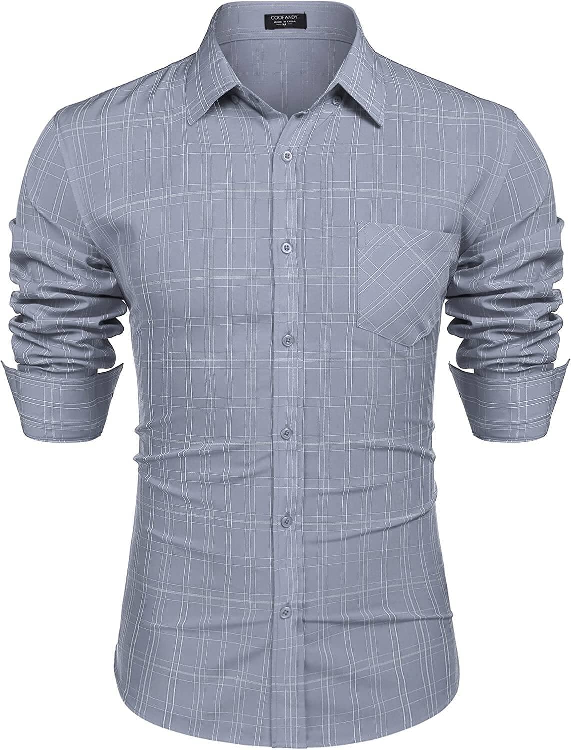 Business Knopf Up Plaid Hemden